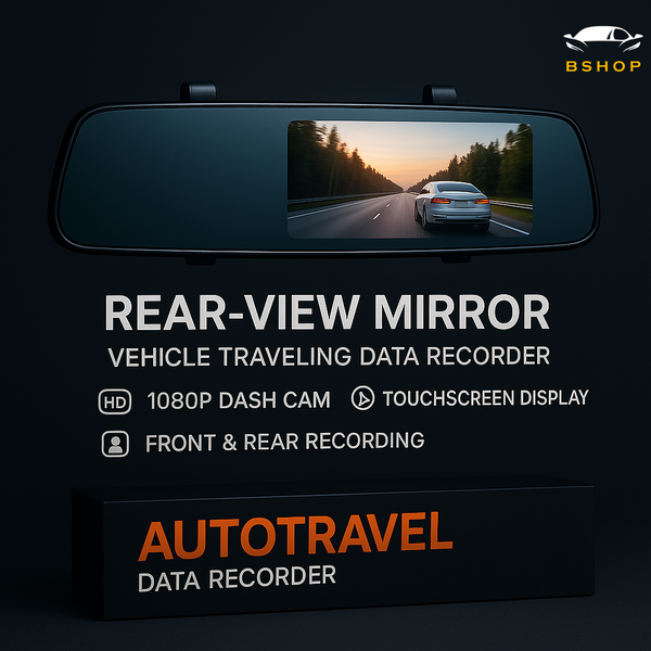 1080P HD Rearview Mirror Driving Recorder